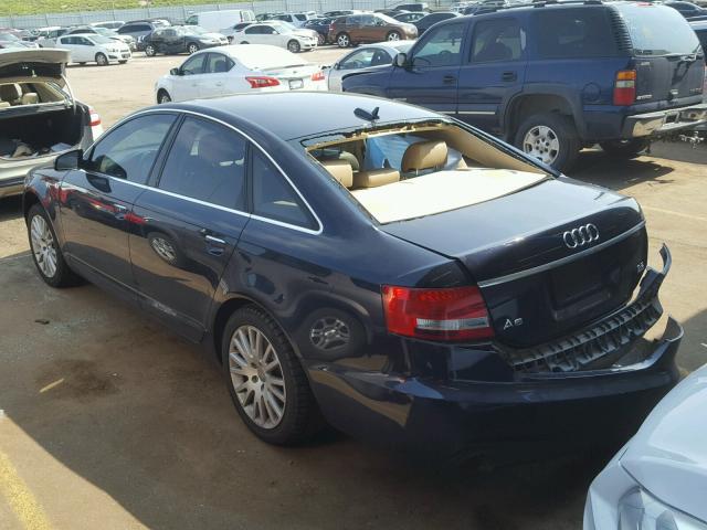 WAUDH74F56N131354 - 2006 AUDI A6 3.2 QUA BLUE photo 3