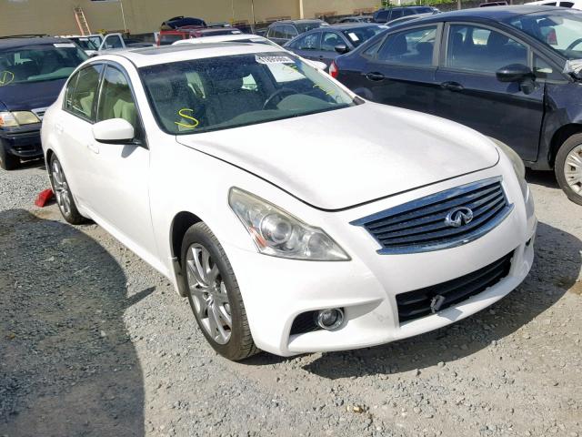 JN1CV6APXDM715320 - 2013 INFINITI G37 BASE WHITE photo 1