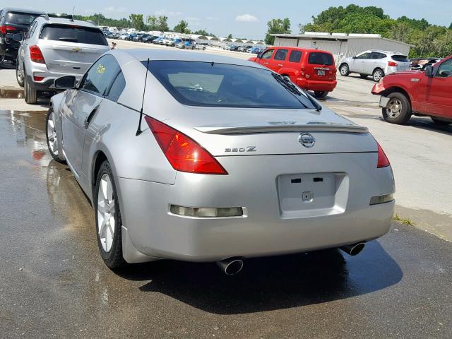 JN1AZ34D74T164359 - 2004 NISSAN 350Z COUPE SILVER photo 3