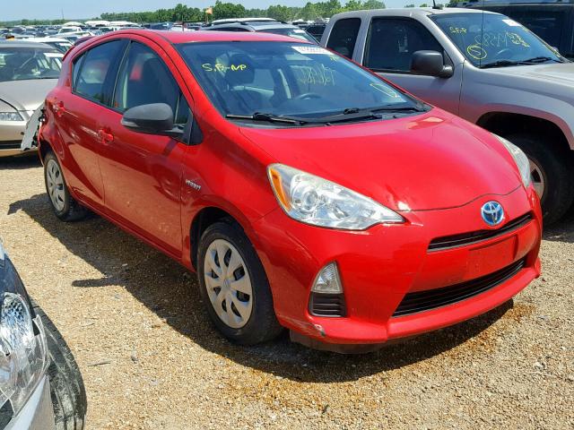 JTDKDTB37D1541259 - 2013 TOYOTA PRIUS C RED photo 1