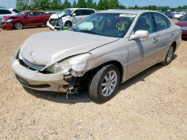 JTHBF30G220044413 - 2002 LEXUS ES 300 GRAY photo 2