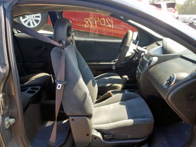 1G8AW12F25Z141157 - 2005 SATURN ION LEVEL GRAY photo 5