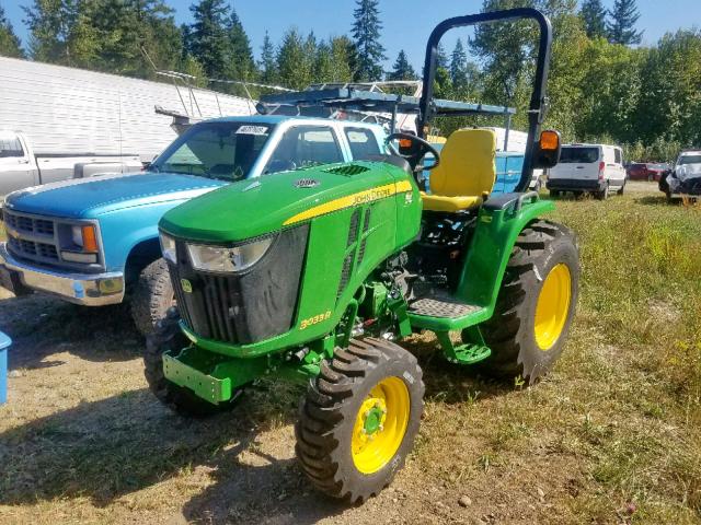 1LV3033RKHH102641 - 2017 JOHN DEERE TRACTOR GREEN photo 2