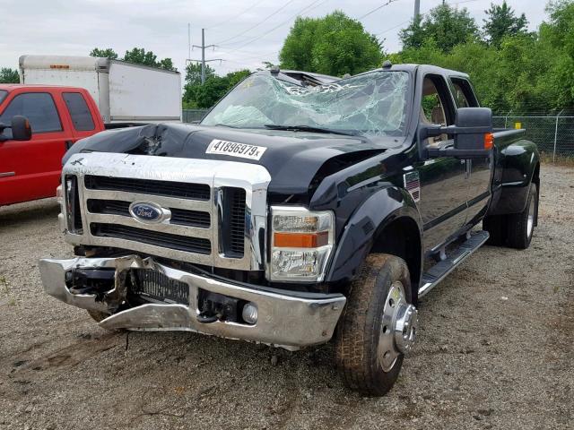 1FTXW43R38EC08824 - 2008 FORD F450 SUPER BLACK photo 2