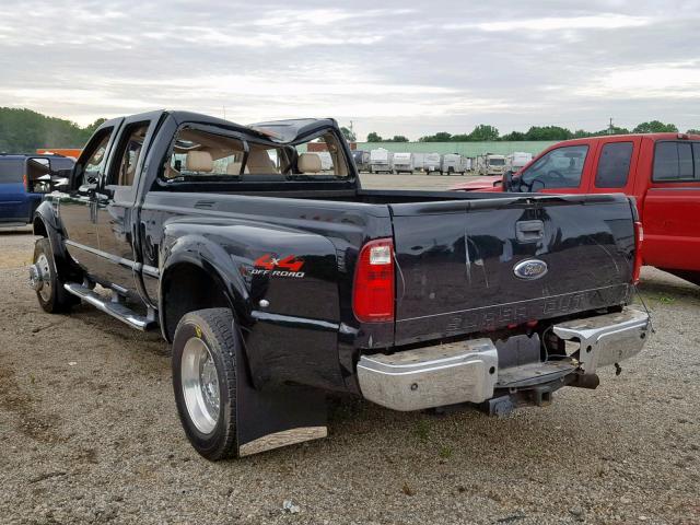 1FTXW43R38EC08824 - 2008 FORD F450 SUPER BLACK photo 3