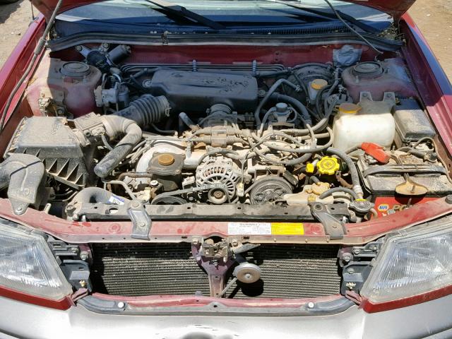 JF1SF6557WH763289 - 1998 SUBARU FORESTER S MAROON photo 7