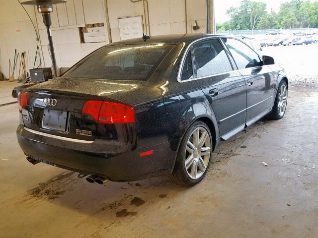 WAUGL78E47A240295 - 2007 AUDI NEW S4 QUA BLACK photo 4