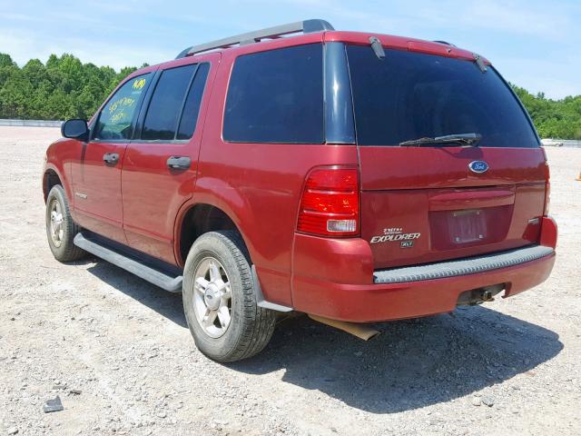 1FMZU73K85UB95603 - 2005 FORD EXPLORER X RED photo 3