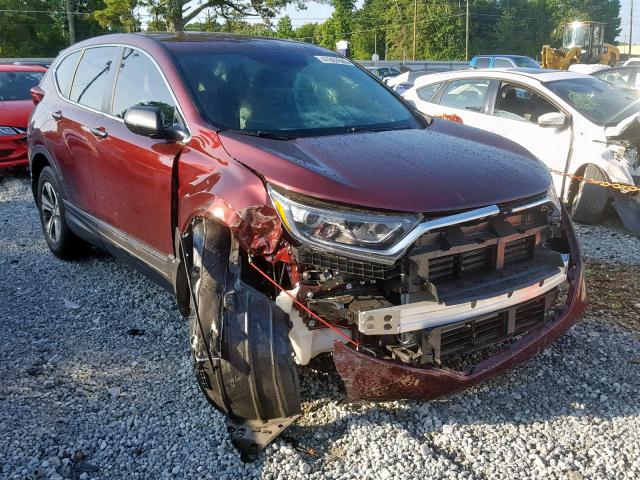 2HKRW5H38JH402273 - 2018 HONDA CR-V LX MAROON photo 1