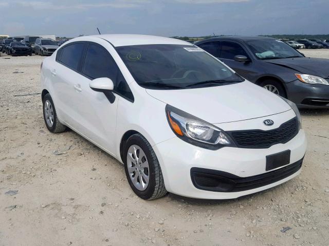 KNADM4A3XF6468519 - 2015 KIA RIO LX WHITE photo 1