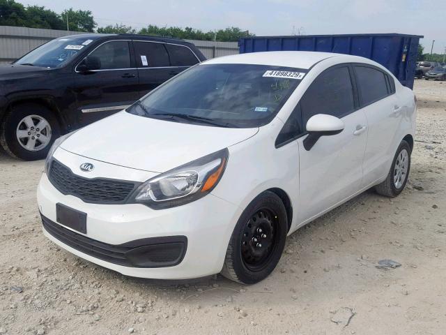 KNADM4A3XF6468519 - 2015 KIA RIO LX WHITE photo 2