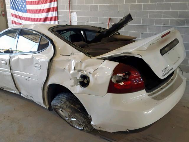 2G2WP552781108035 - 2008 PONTIAC GRAND PRIX WHITE photo 9