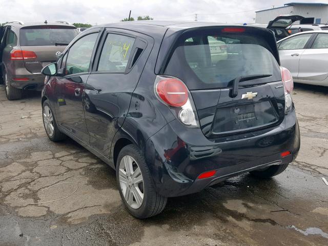 KL8CB6S99EC528866 - 2014 CHEVROLET SPARK LS BLACK photo 3