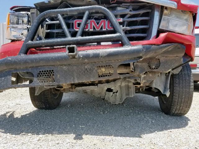 1GTJK93659F105808 - 2009 GMC SIERRA K35 RED photo 9