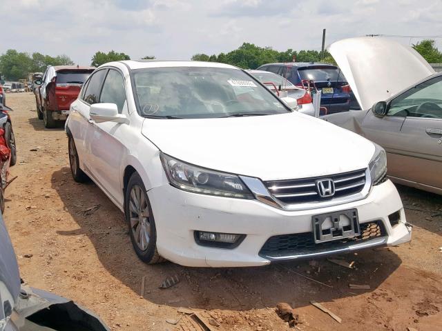 1HGCR3F82EA015507 - 2014 HONDA ACCORD EXL WHITE photo 1