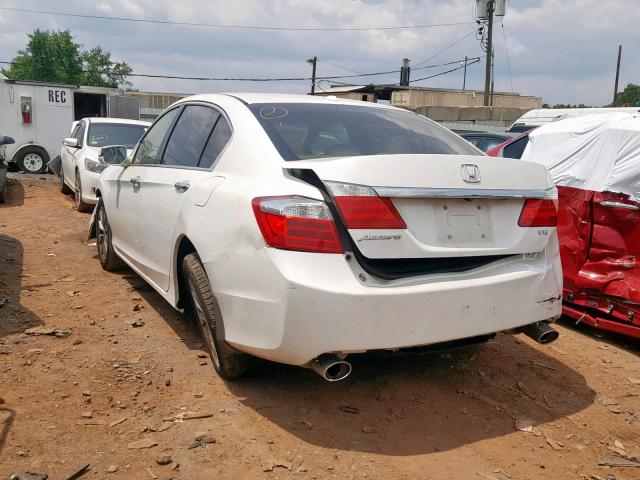 1HGCR3F82EA015507 - 2014 HONDA ACCORD EXL WHITE photo 3