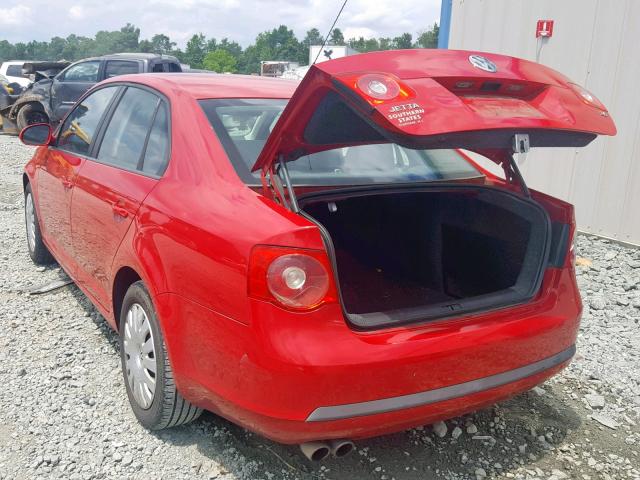 3VWHF71K27M104861 - 2007 VOLKSWAGEN JETTA 2.5 RED photo 3