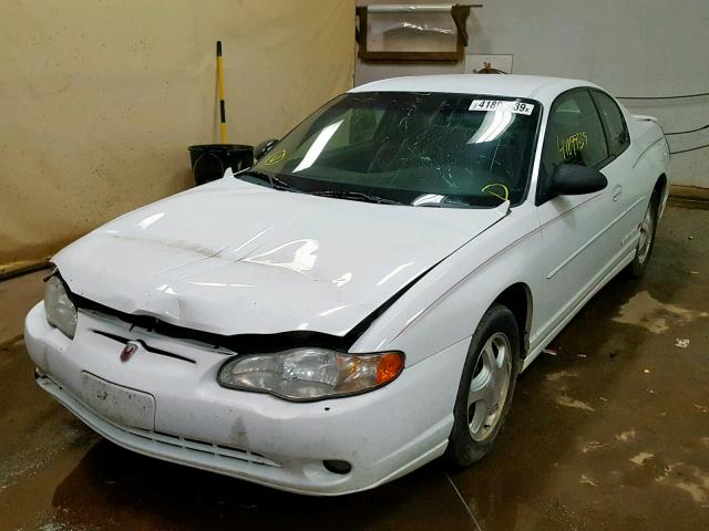 2G1WX12K8Y9188416 - 2000 CHEVROLET MONTE CARL WHITE photo 2