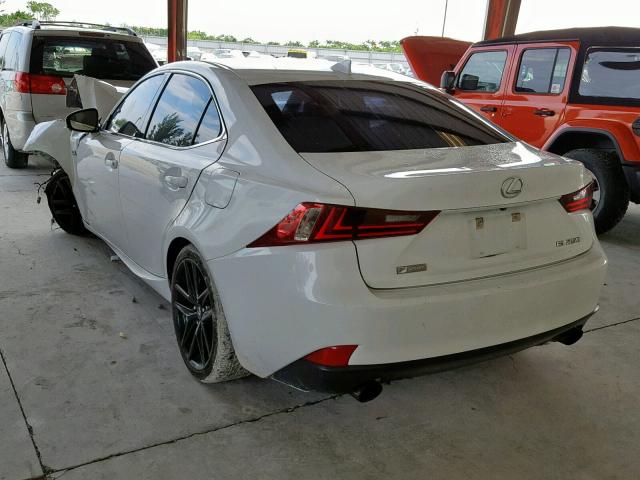 JTHBF1D23F5044710 - 2015 LEXUS IS 250 WHITE photo 3