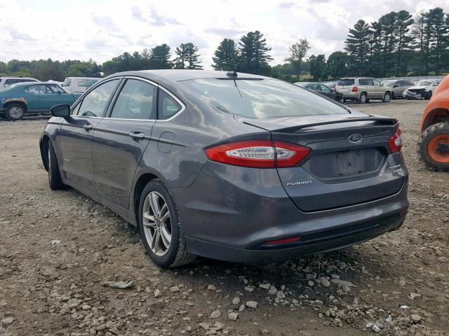 3FA6P0RU9FR220151 - 2015 FORD FUSION TIT GRAY photo 3