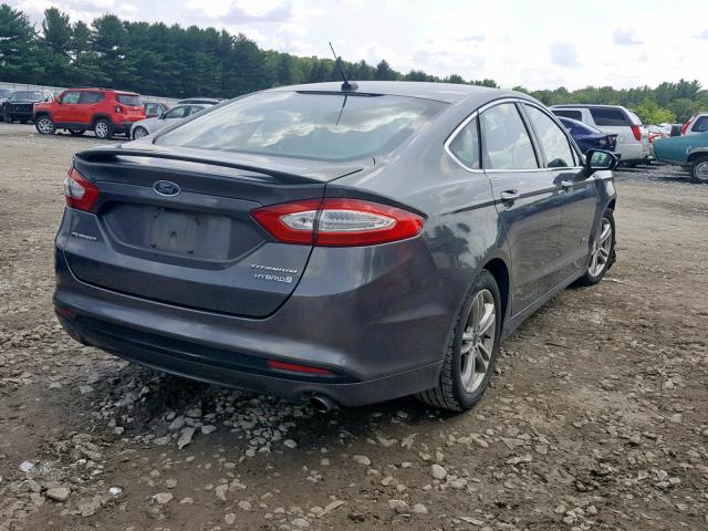 3FA6P0RU9FR220151 - 2015 FORD FUSION TIT GRAY photo 4