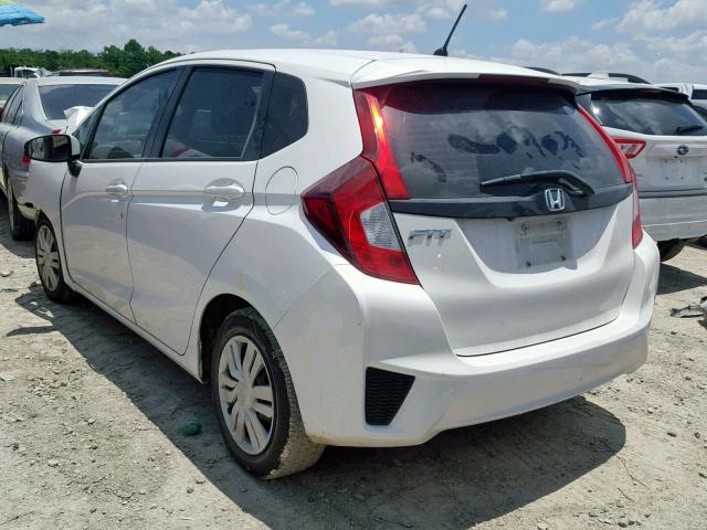 3HGGK5H53FM754071 - 2015 HONDA FIT LX WHITE photo 3