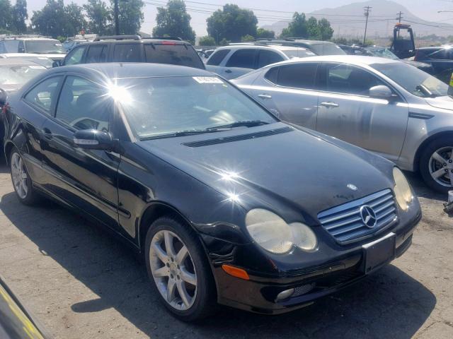 WDBRN40J74A593220 - 2004 MERCEDES-BENZ C 230K SPO BLACK photo 1