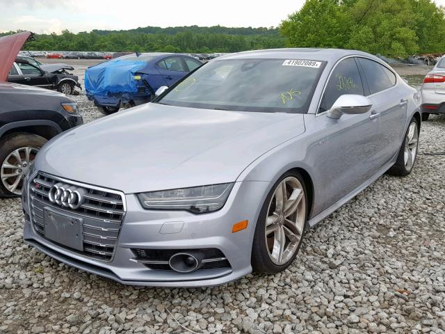 WAU2FAFC3HN022617 - 2017 AUDI S7 PRESTIG SILVER photo 2