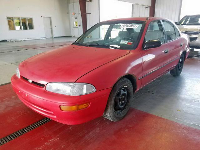1Y1SK5265SZ082934 - 1995 GEO PRIZM BASE RED photo 2