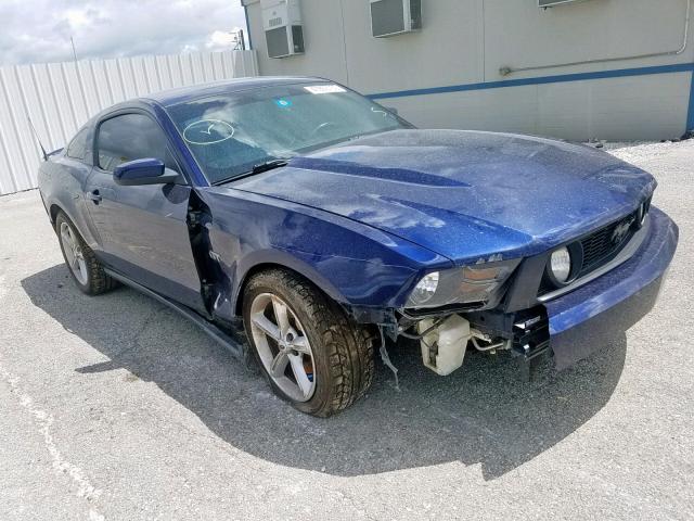 1ZVBP8CH3A5117724 - 2010 FORD MUSTANG GT BLUE photo 1