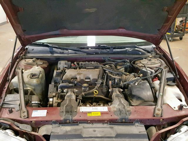 2G1WL52J8Y1174783 - 2000 CHEVROLET LUMINA MAROON photo 7