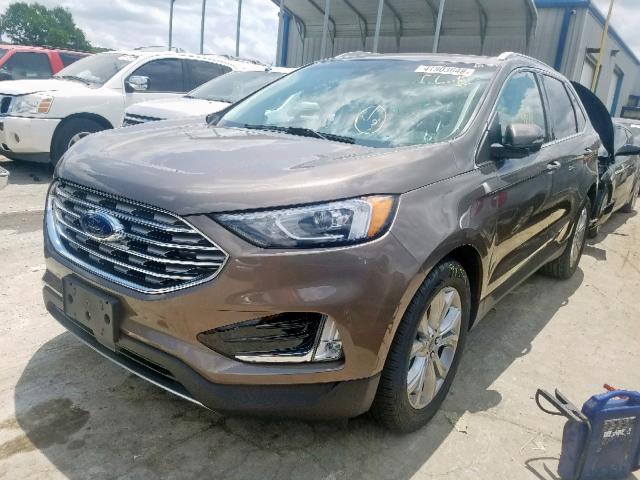 2FMPK3K95KBC00570 - 2019 FORD EDGE TITAN GRAY photo 2