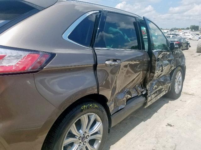 2FMPK3K95KBC00570 - 2019 FORD EDGE TITAN GRAY photo 9