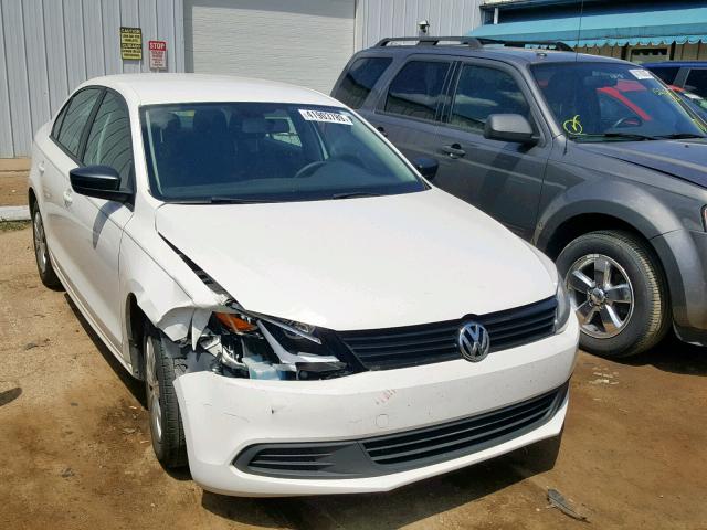 3VW2K7AJ6BM336963 - 2011 VOLKSWAGEN JETTA BASE WHITE photo 1