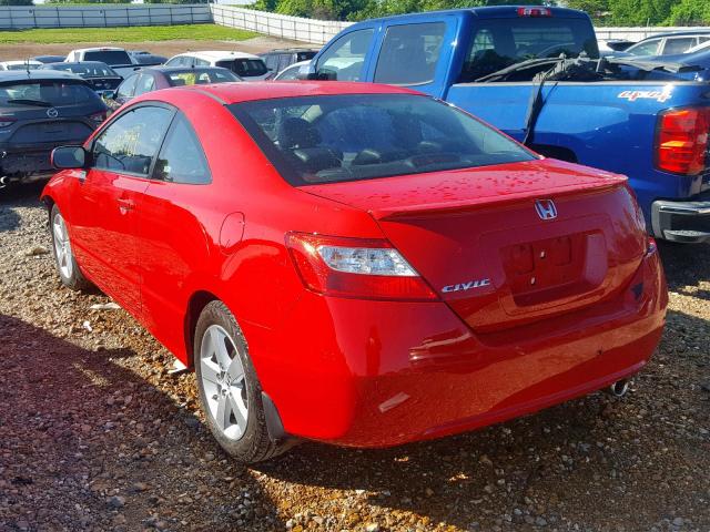 2HGFG12948H518788 - 2008 HONDA CIVIC EXL 红色 照片 3