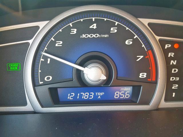 2HGFG12948H518788 - 2008 HONDA CIVIC EXL 红色 照片 8