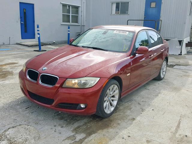 WBAPH7C52BE676184 - 2011 BMW 328 I RED photo 2