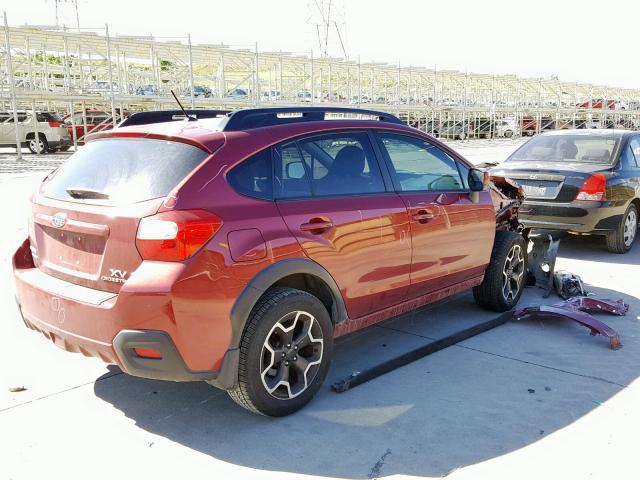 JF2GPAGC5DH850635 - 2013 SUBARU XV CROSSTR RED photo 4