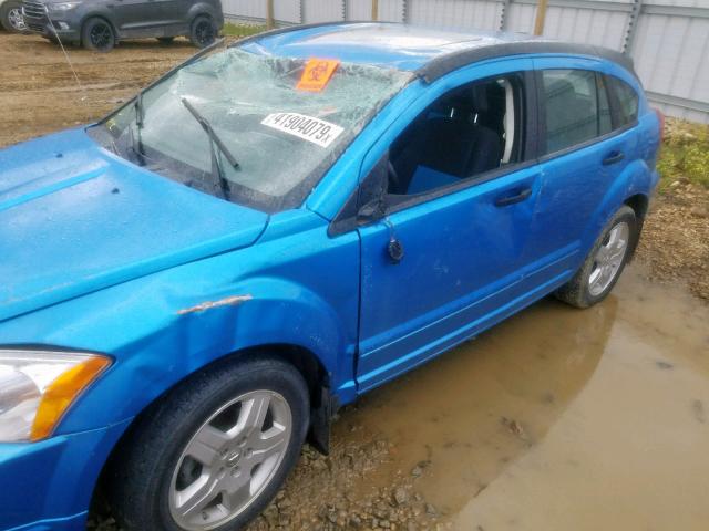 1B3HB48B98D599786 - 2008 DODGE CALIBER SX BLUE photo 10