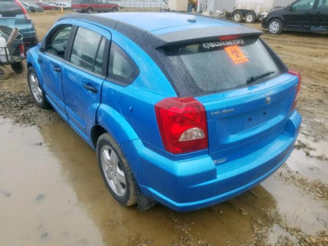 1B3HB48B98D599786 - 2008 DODGE CALIBER SX BLUE photo 3