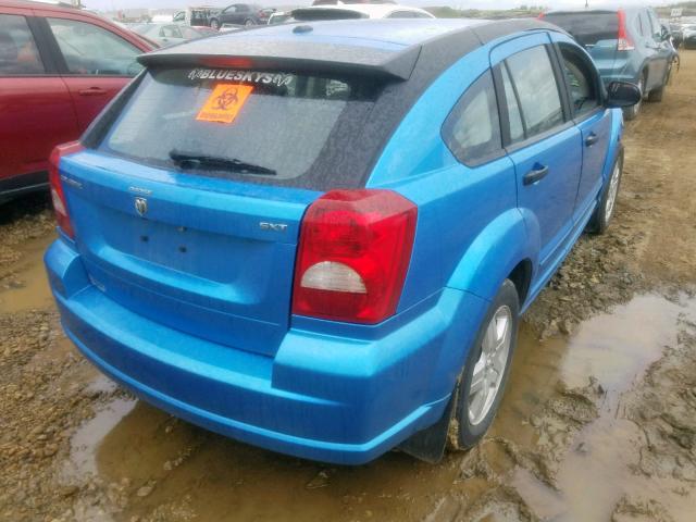 1B3HB48B98D599786 - 2008 DODGE CALIBER SX BLUE photo 4