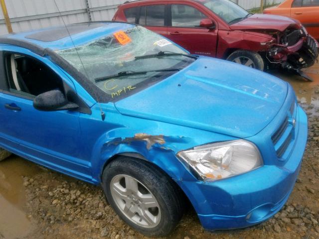 1B3HB48B98D599786 - 2008 DODGE CALIBER SX BLUE photo 9