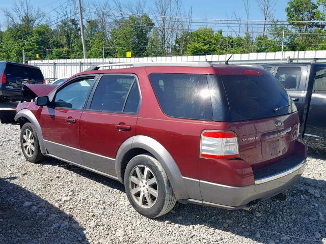 1FMDK02W48GA29948 - 2008 FORD TAURUS X S RED photo 3