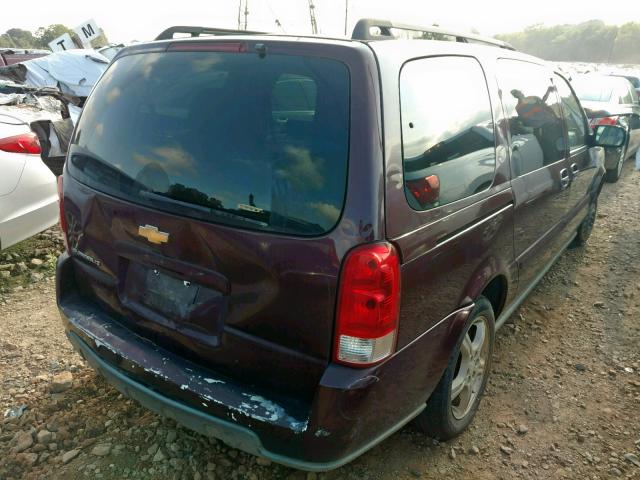 1GNDV33L06D127124 - 2006 CHEVROLET UPLANDER L BURGUNDY photo 4