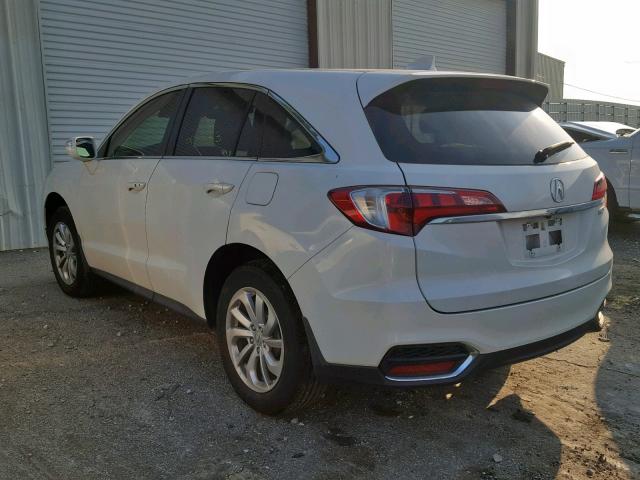 5J8TB3H36JL000366 - 2018 ACURA RDX WHITE photo 3