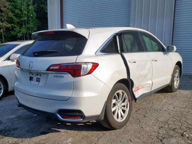 5J8TB3H36JL000366 - 2018 ACURA RDX WHITE photo 4