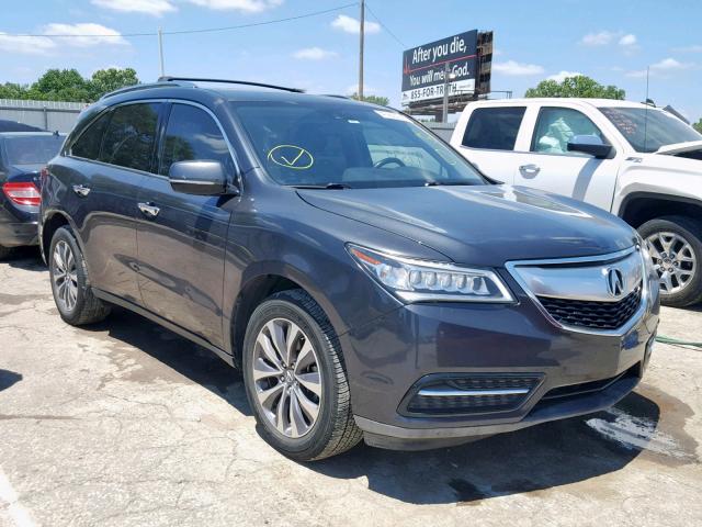5FRYD4H65EB024700 - 2014 ACURA MDX TECHNO Grau Foto 1