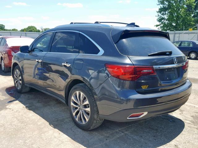 5FRYD4H65EB024700 - 2014 ACURA MDX TECHNO Grau Foto 3