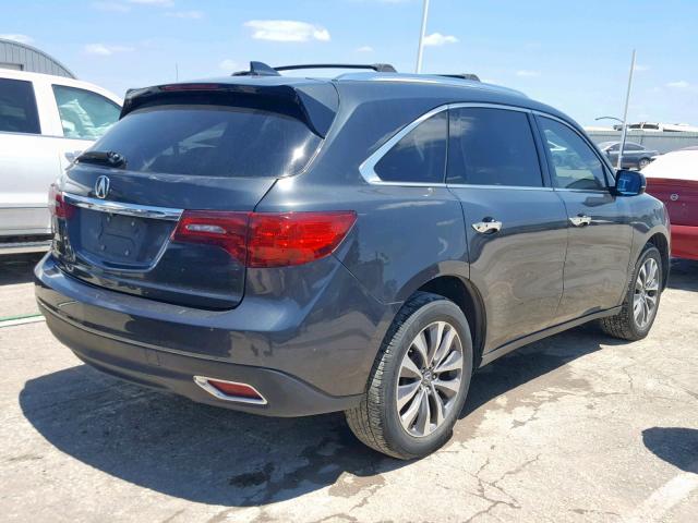 5FRYD4H65EB024700 - 2014 ACURA MDX TECHNO Grau Foto 4