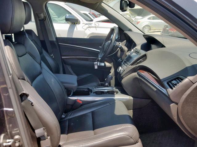 5FRYD4H65EB024700 - 2014 ACURA MDX TECHNO Grau Foto 5